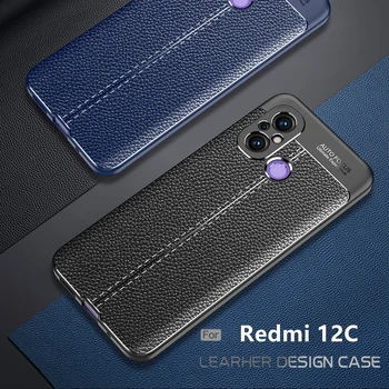 Для Чехла Xiaomi Redmi 12C Чехол Redmi 12C Capas Coque Бампер для телефона Из Ударопрочного ТПУ Из мягкой Кожи Для Чехла Redmi 10 10C 12C