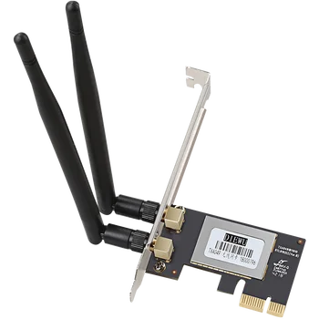 DIEWU настольный PCIe WIFI беспроводной 300 Мбит/с lan-карта mini pci-e 2 антенна