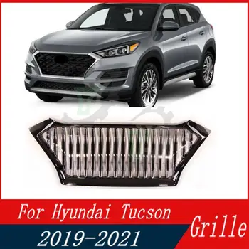 Решетка Переднего Бампера Автомобиля GT Style Центральная Панель Для Укладки Верхней Гоночной Решетки Для Hyundai Tucson 2019 2020 2021 Автомобильный Аксессуар
