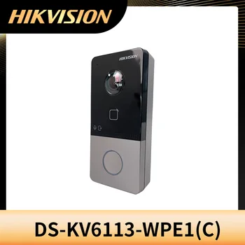 в наличии HIKVISION Многоязычный DS-KV6113-WPE1 (C) IP WiFi Дверной Звонок Видеодомофон водонепроницаемый IC разблокировка карты