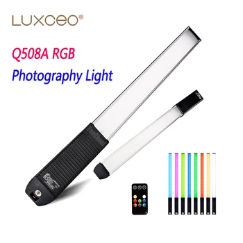 LUXCEO Q508A RGB Led Видео Светильник-Палочка Трубка Для Фотосъемки Лампа С Дистанционным Управлением 8 Цветов 3000 K-5750 K Фотоосвещение Для Youtube TikTok