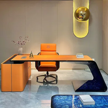 Итальянский светлый роскошный стол из массива дерева, дизайнерский стол для хранения