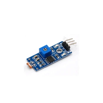 3-контактный модуль датчика фоточувствительного сопротивления яркости, модуль определения интенсивности света, модуль фоточувствительного резистора для Arduino