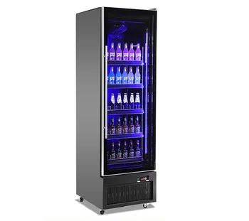 холодильное оборудование для супермаркетов, стеклянный однодверный дисплей для напитков и тортов, коммерческий холодильник