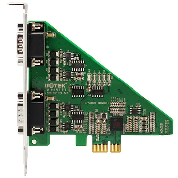 UOTEK 2 Порта Высокоскоростной PCI-E PCI Express в RS-485 RS-422 Конвертер Последовательной карты DB9 RS485 RS422 Com-разъем PCIE UT-792