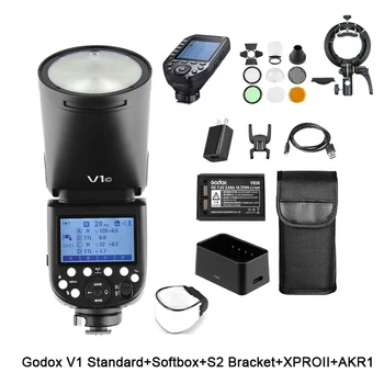 Godox V1 Вспышка V1S/V1N/V1C TTL Литий-ионная камера с круглой головкой Speedlight Студийная Вспышка Для Sony Nikon Canon Fujifilm Olympus Pentax