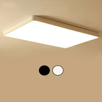 Современная минималистичная атмосфера Потолочный светильник для гостиной Бытовой Прямоугольный светодиодный потолочный светильник для помещений Ультратонкий осветительный прибор