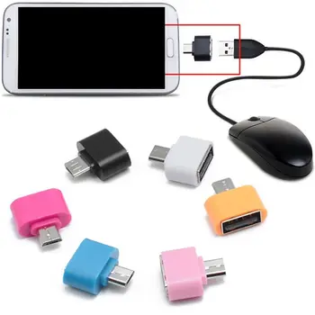Мини OTG Адаптеры Мобильный телефон Планшет Кард-ридер Micro USB Flash Мышь Расширения клавиатуры