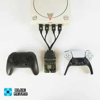 BlueRetro Dreamcast Беспроводной контроллер Конвертер Bluetooth Адаптер для плеера SeGa 4, совместимый с контроллером PS5 PS4 Xbox
