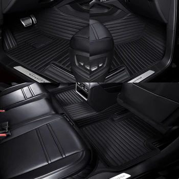 Изготовленные На Заказ Автомобильные Коврики из искусственной Кожи для Mercedes S Class W223 4 Seat 2021-2022 Года Детали Интерьера Автомобильные Аксессуары Ковер