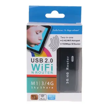 ANENG Mini Портативный 3G/4G WiFi Wlan Точка доступа AP Клиент 150 Мбит/с USB Беспроводной маршрутизатор новый
