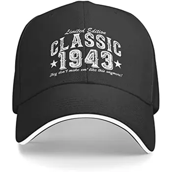 Классические бейсболки 1943 80-х годов, мужские кепки 80-летнего винтажного автомобиля, бейсболки 1943 года, Подарок для женщин, Кепка-кепка Унисекс