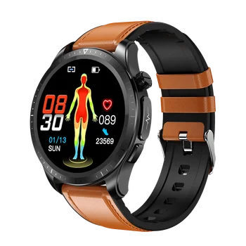 Мужские часы ECG PPG часы Мониторинг артериального давления smartwatch для xiaomi huawei