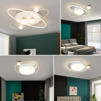 JJC Современный минималистичный стиль, лампа для гостиной, 110 В-240 В, Интеллектуальное управление, Современный стиль, Потолочный светильник, Потолочный светильник для рисования