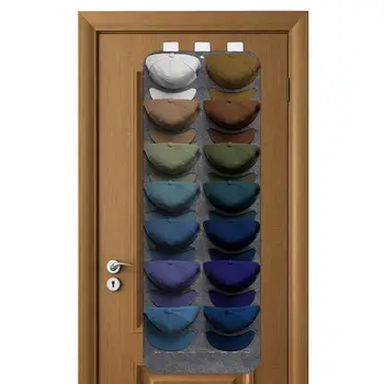 Органайзер для бейсболок на двери с 14 карманами, плавающий держатель для шляп, Органайзер, вешалка для бейсболок и спортивных кепок от Солнца
