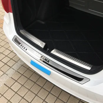Для Hyundai Elantra Задняя защитная пластина Багажника Задний бампер Защитная пластина Порога Elantra Модифицированная яркая полоса Кузова