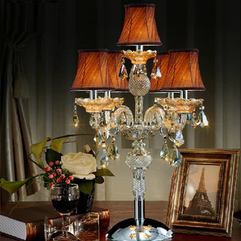 современная настольная лампа для спальни, светодиодная настольная свеча, современная прикроватная настольная лампа, свадебный канделябр, светодиодная настольная лампа для гостиной