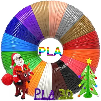 PLA-нить для печати 3D-ручкой 10/20/30 Цветов 50 М 100 М 150 М 200 М Безопасная Пластиковая Заправка без запаха для Детских 3D-ручек для печати