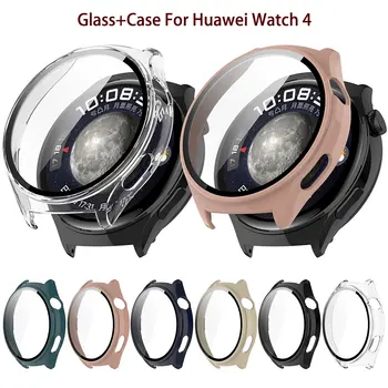 Защитный чехол для ПК + Стекло для Huawei Watch 4, Защитная пленка на весь экран, защитный чехол для Huawei Watch 4, Защитный чехол для часов