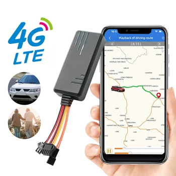 4G Автомобильный GPS-трекер с защитой от потери в режиме реального времени, позиционер с аварийной сигнализацией SOS, пульт дистанционного управления, Велосипед, мотоцикл, детский трекер