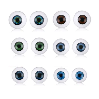 1 пара 20 мм 22 мм 24 мм Реалистичные Полукруглые Аксессуары для Рукоделия Акриловые DIY Глазные Яблоки Reborn Doll Eyes BJD Mini Простое Использование Моделирования