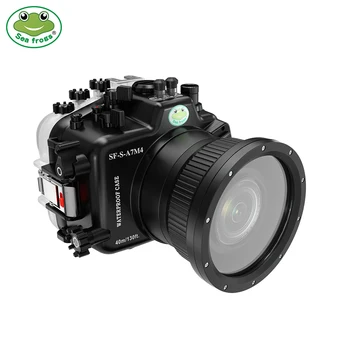 Чехол Для камеры для Подводного плавания Seafrogs для Sony A7 Mark IV для FE 3,5-5. /28-70 Объектив Подводный Водонепроницаемый Корпус камеры 2022