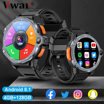 VWAR 4G LTE Смарт-часы-телефон NFC Google Play 1,54 