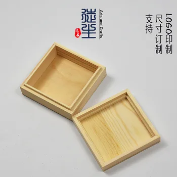 Сосновая винтажная деревянная коробка для разных вещей с крышкой, Небольшая коробка для хранения буддийских бус и нитей, Подарочная коробка для Таро