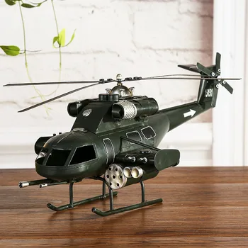 Ретро-Модель Вертолета-Истребителя Большого Размера, Украшения Для Кафе-бара, Характерные Поделки, Идеи Нового продукта 2022 Эко