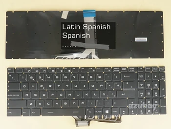Латино-Испанская клавиатура Для MSI GS75 Stealth 10SE 10SF 10SFS 10SGS 8SE 8SF 8SG 9SD 9SF 9SG MS-16P1 Для каждой клавиши с подсветкой RGB