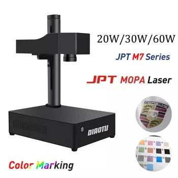 Лазерная маркировочная машина Diaotu 100 Вт JPT MOPA цветная Волоконная Лазерная Гравировка Ezcad Лазерная Гравировальная машина Для металлической ювелирной маркировки