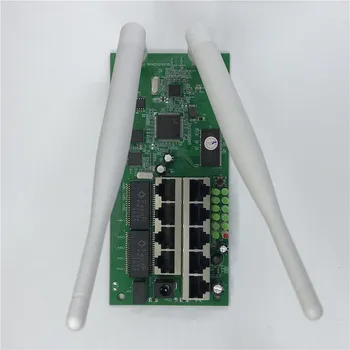 Модуль moederbord маршрутизатора OE6-9 poort draadloze на заказ schroef gat metalen shell breedband snelle thuis kit 2.4g draadloze