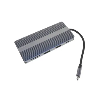 многофункциональная док-станция USB-C, многопортовый концентратор usb 3.0 типа 3.0 LAN RJ45, адаптер для выхода HDMI HP1201