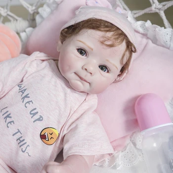 50 СМ Реалистичная Готовая Силиконовая Виниловая ткань Bebe Reborn Для Тела, кукла для новорожденных, игрушка ручной работы для девочек, Рождественский подарок