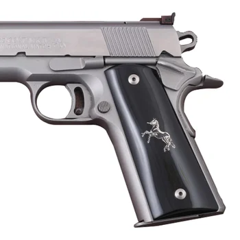 Акриловые пистолетные рукоятки Salvatore, рукоятка-приклад ручной работы для полноразмерных правительственных и клонированных пистолетов 1911 года, черный