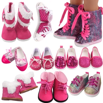Кукольная обувь ручной работы, Мини-Кроссовки 7 см, Кукольные ботинки, Одежда для кукол, Аксессуары для кукольной куклы 18 Дюймов и 43 см, детские игрушки, подарки