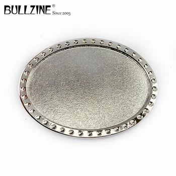 Пряжка для ремня Bullzine оптом из цинкового сплава DIY с серебряной отделкой FP-02994 подходит для ремня шириной 4 см