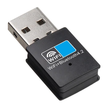 USB Wifi Bluetooth Адаптер, сетевая карта Bluetooth-ключа Bluetooth 4.2 150 Мбит/с, приемник-передатчик Wifi Bluetooth