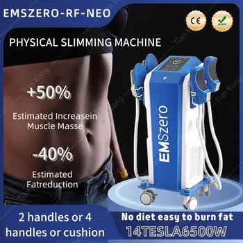 Машина Ems Zero Neo 14 Тесла 6500 Вт 2023, Ems Стимуляция мышц тела, с 4 ручками и подушечкой для таза