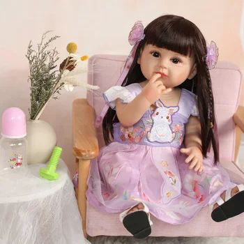 Новый Стиль, Одежда в китайском Стиле, 55 см, Кукла Реборн для Девочек, Детская Игрушка, подарок на День Рождения и Детский праздник