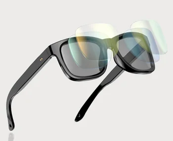 Wellermoz Новая Оправа TR90 с гибкими линзами, Умные Электрохромные Солнцезащитные очки с магнитным зарядом, защита от ультрафиолетового излучения, Поляризация, Умные Очки