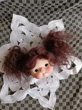 Мохеровый парик Blythe Варьируется в зависимости от стиля DIY, 9-11 дюймов, Парик Подходит для Qbaby Amydoll Shaonvyu Hminordoll, Аксессуары для кукол BJD с Большой головой