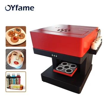 OYfame Кофейный принтер На 4 чашки для приготовления кофе Принтер для кофейного торта, печенья, Капучино, Макарон, Селфи, кофейная печать
