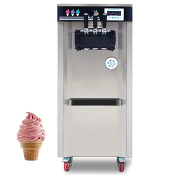 Производитель Конусов Мороженого Коммерческой Мягкой Автоматической Крупнотоннажной Вертикальной Машины для Производства Мороженого