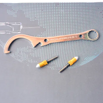 Фурьерный инструмент для велосипедного стопорного кольца из закаленной нержавеющей стали, специальный гаечный ключ для велосипеда, гайка 15 мм/стопорное кольцо (OD 42-44), велосипедные инструменты