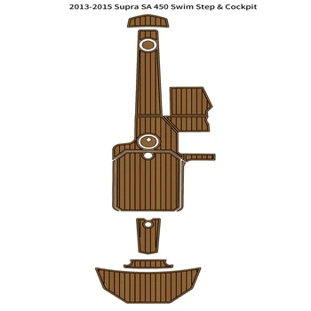 2013-2015 Supra SA 450 Коврик для плавания в кокпите из пеноматериала EVA, коврик для пола из тикового дерева