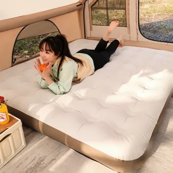 Tryhomy Походный двойной надувной матрас, спальная кровать на открытом воздухе, Портативный воздушный коврик, влагостойкая палатка, надувная кровать