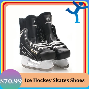 Новые Зимние Хоккейные коньки, обувь с ледяным лезвием Для взрослых, подростков, детей, Профессиональная, из искусственной кожи, теплая, утолщенная, Удобная Для начинающих