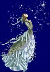 11-каратный/14-каратный/18-каратный бриллиантовый синий набор для вышивания крестиком из ткани Ангел весенней сказочной Богини со скрипкой с бисером