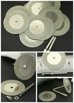 10шт 35 мм Тонкий шлифовальный МИНИ-алмазный отрезной круг, для мини-дрели, электроинструмента